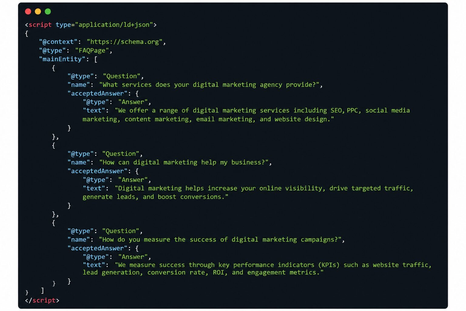 FAQ schema